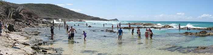 Champaign pools on Fraiser Island, Queensland Australia